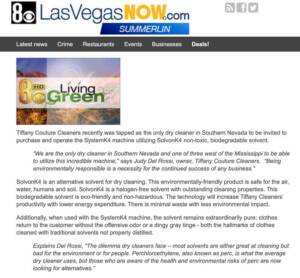 Las Vegas Now Channel features Tiffany Couture Cleaners
